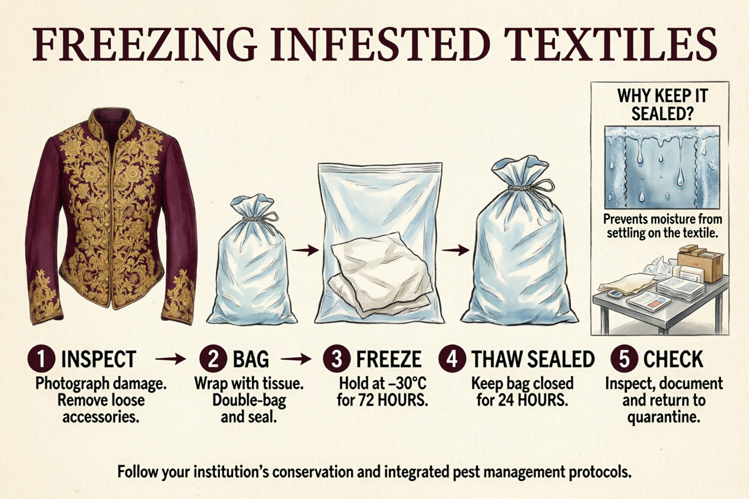 Museum Textile Freezing Explainer