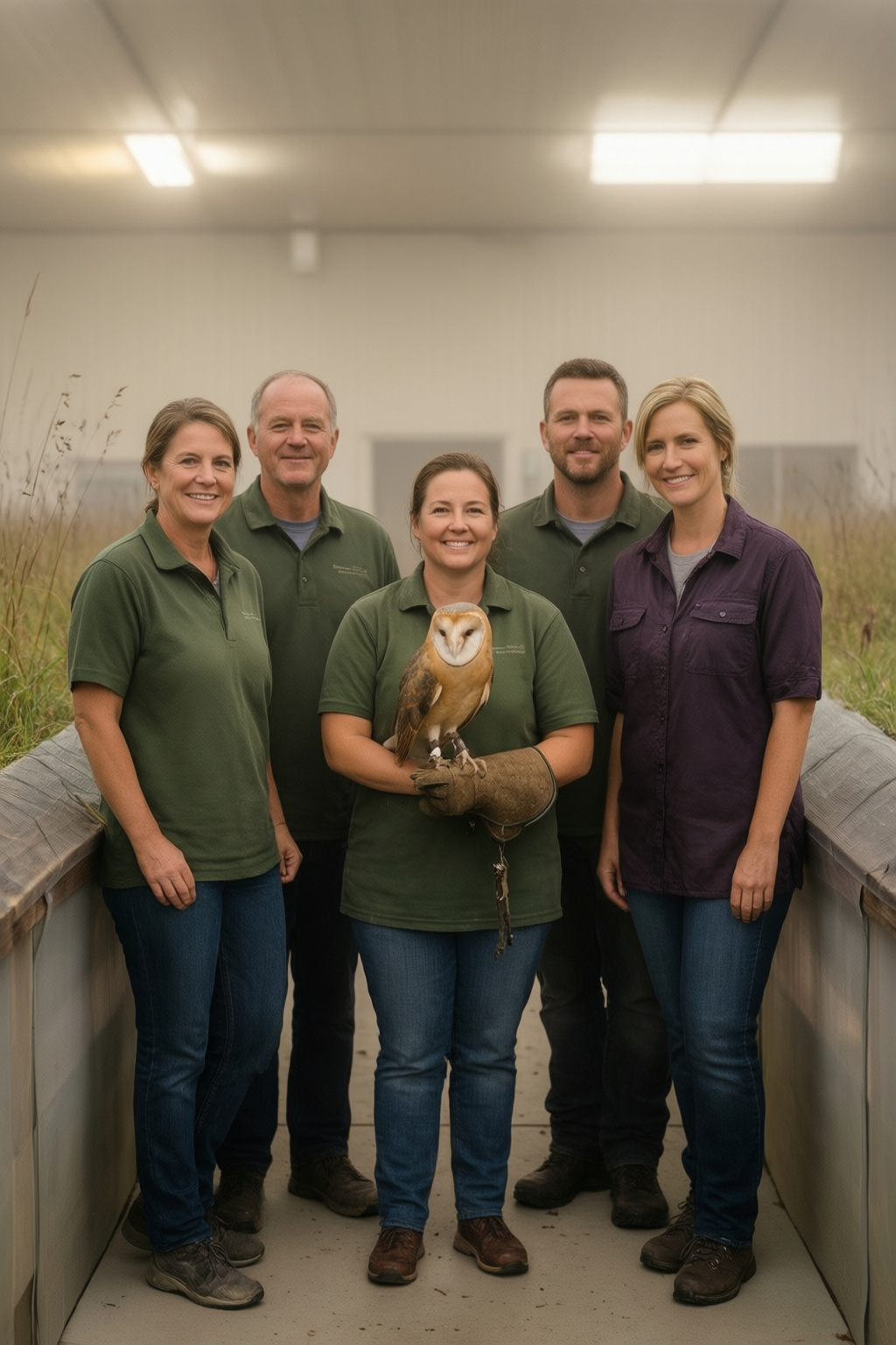 Raptor Center Annual Report Portrait
