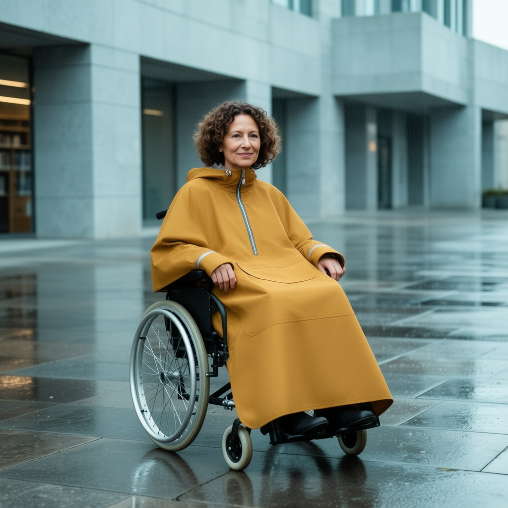 Adaptive Rain Cape Virtual Try-On
