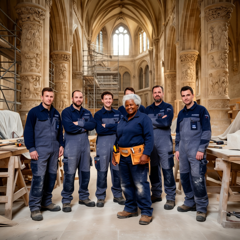 Cathedral Conservation Team Portrait
