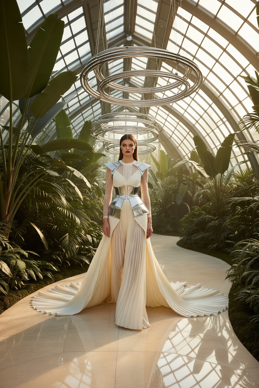 Futurist Conservatory Fashion Editorial