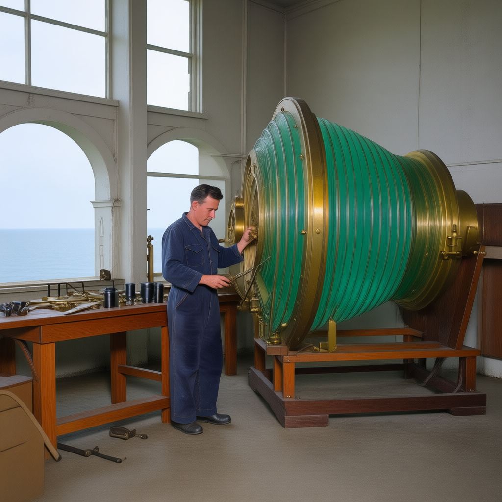 Lighthouse Lens Workshop Photo Restoration