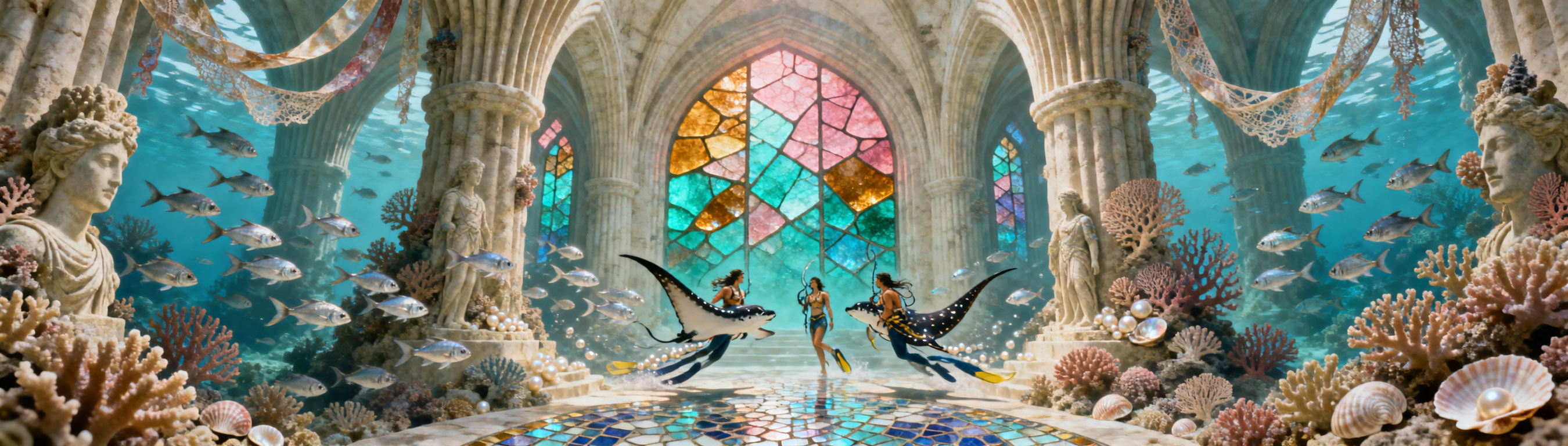 Seafloor Cathedral Reef Procession