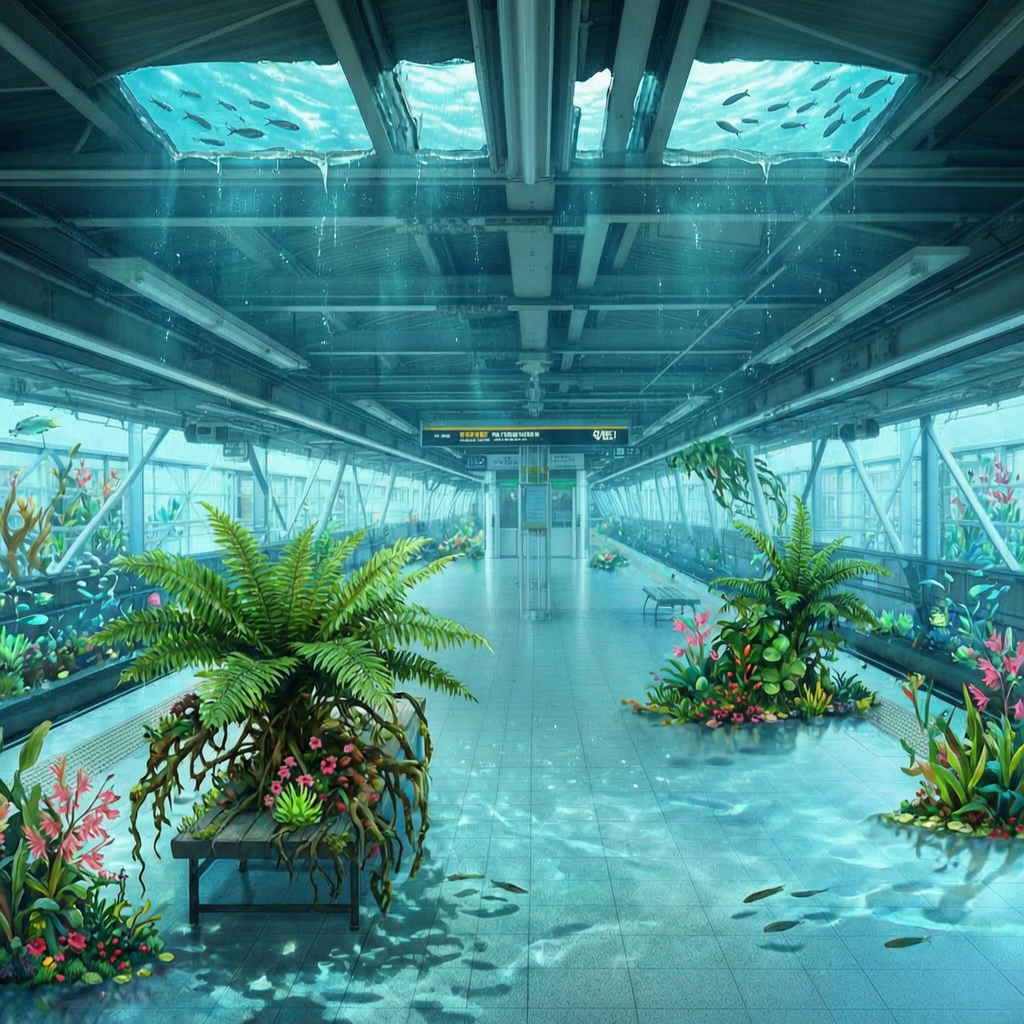 Submerged Metro Garden Collage