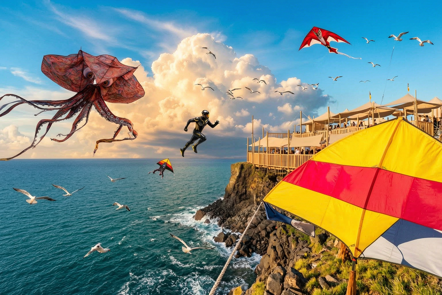 Aerial Kite Arena Panorama