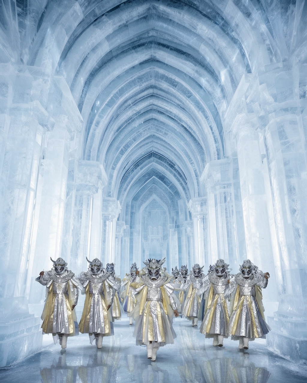 Glacial Cathedral Procession Tableau