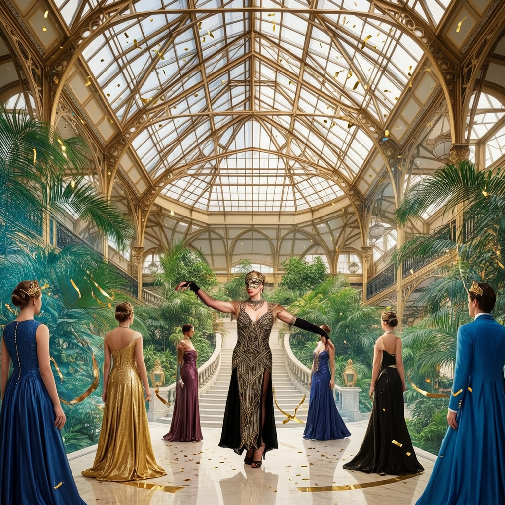 Art-Deco Glasshouse Masquerade