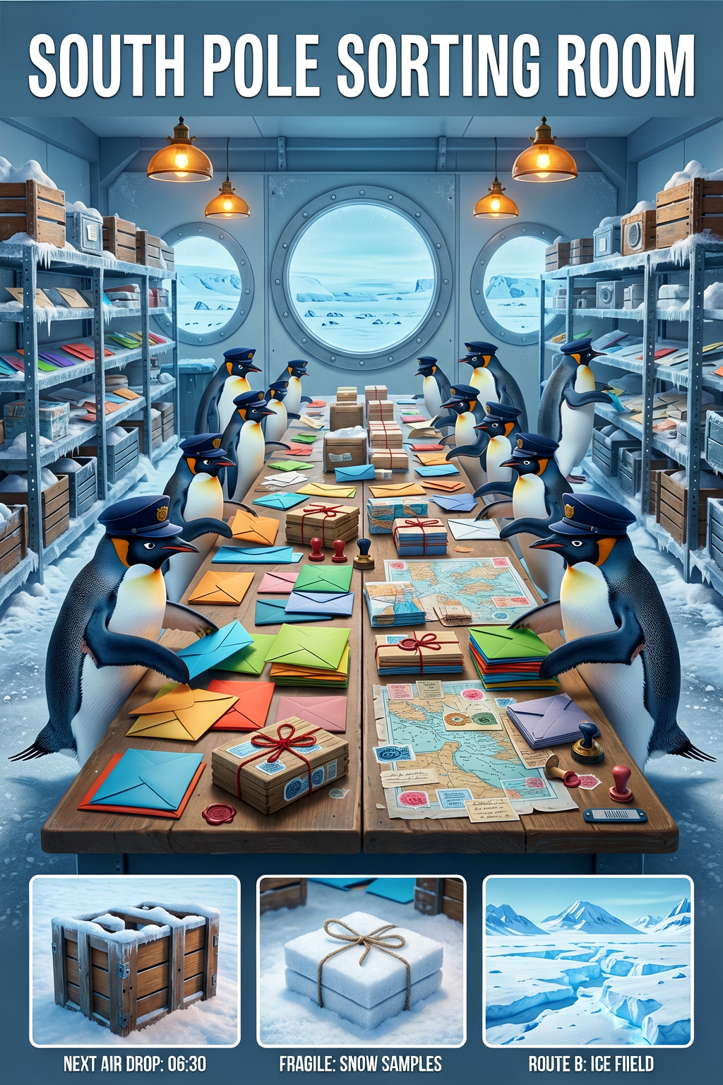 Polar Mail Sorting Poster