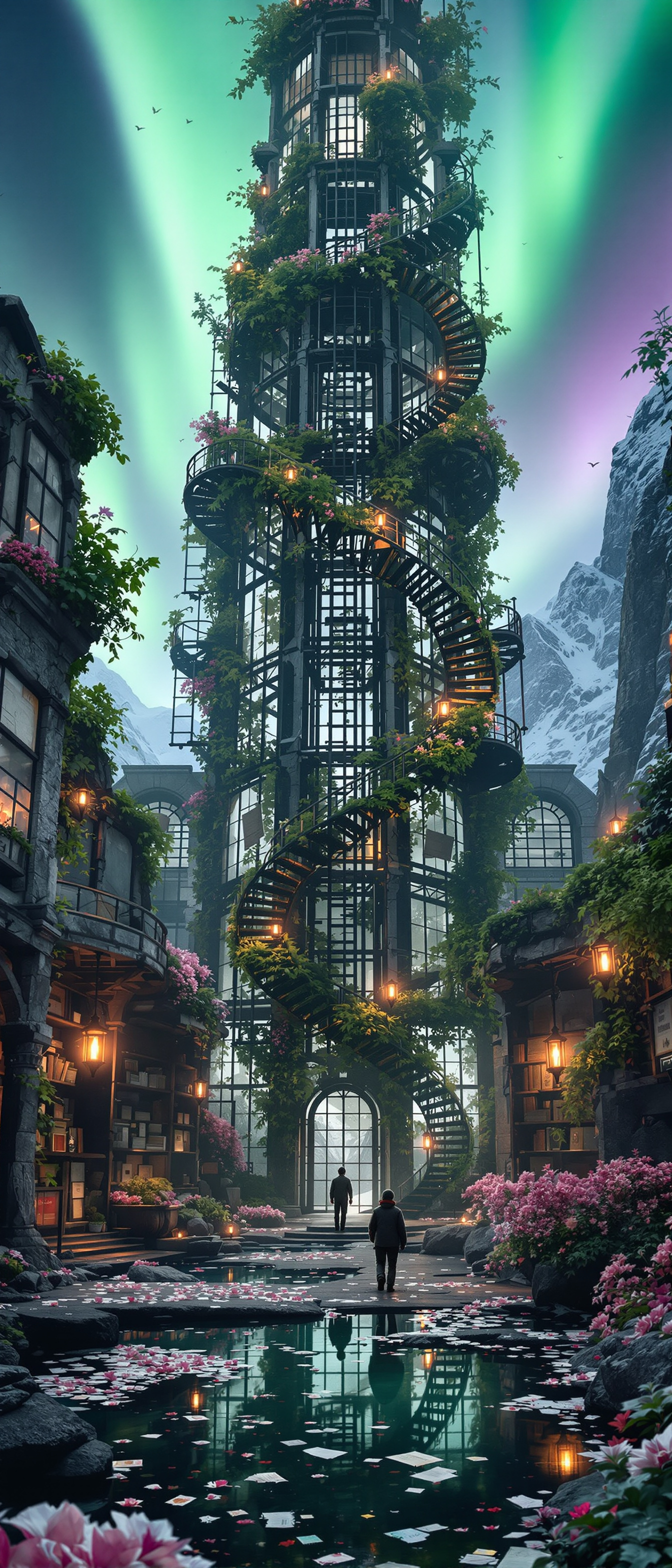 Glasshouse Archive Under Aurora