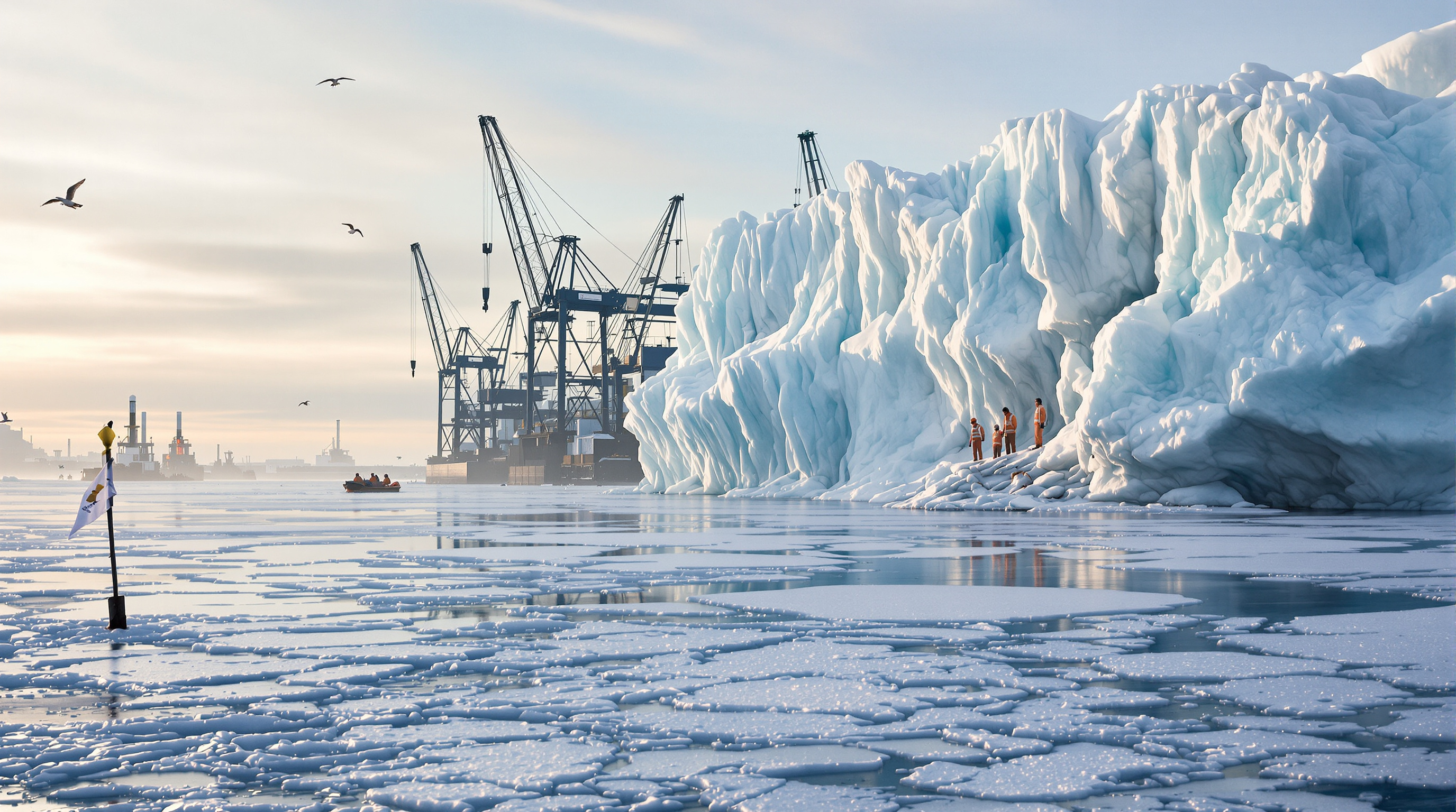 Wind-Carved Ice Harbor