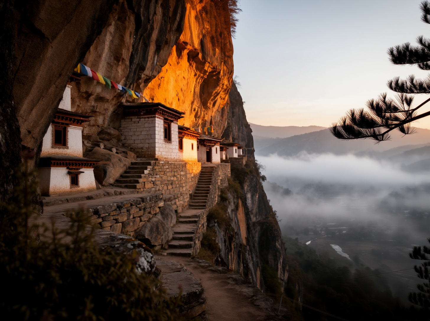 Cliffside Monastery Dawn Expansion