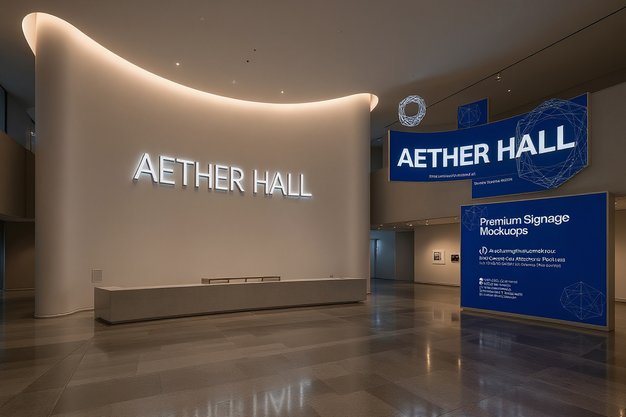 Futurist Museum Identity Wall