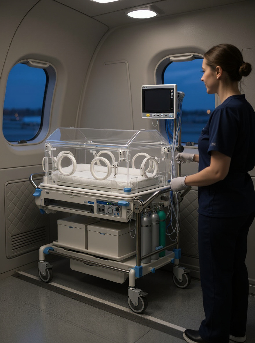 Air Ambulance Incubator Deployment Visual