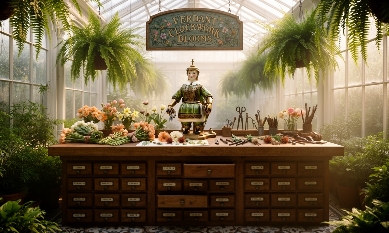 Glasshouse Automaton Floristry Display