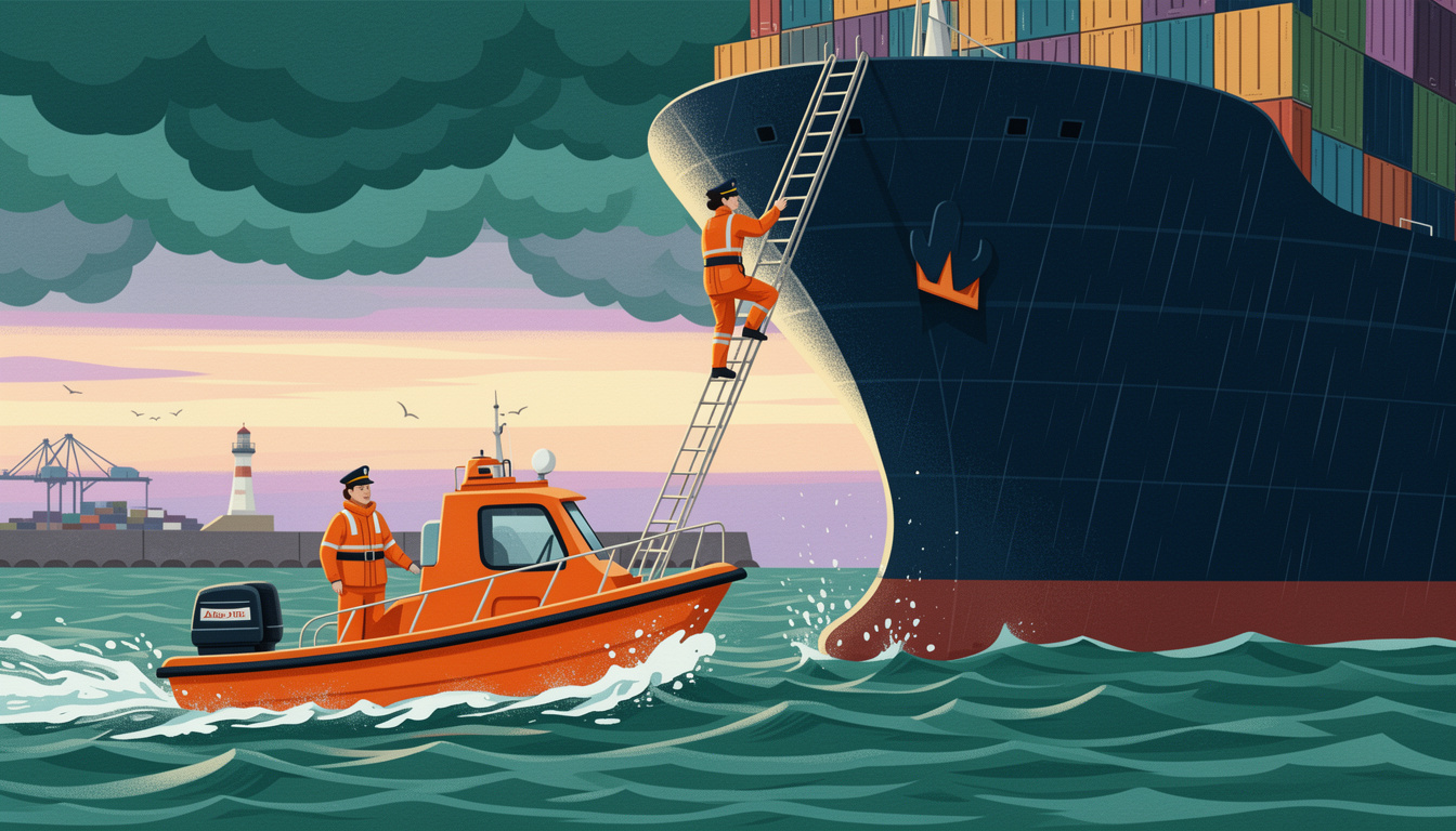 Harbor Pilot Picture-Book Spread