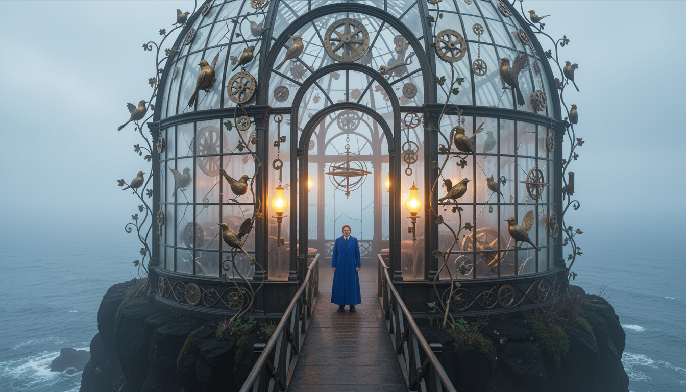 Clockwork Aviary in Fog