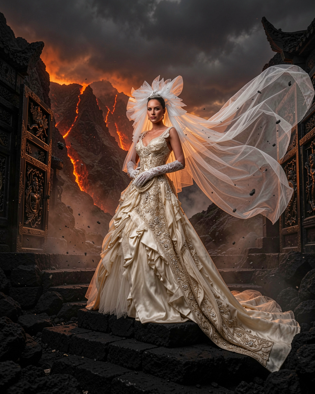 Volcanic Shrine Bridal Couture