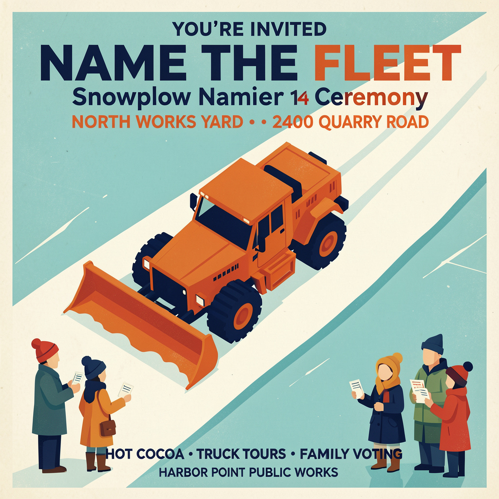 Municipal Snowplow Ceremony Invitation