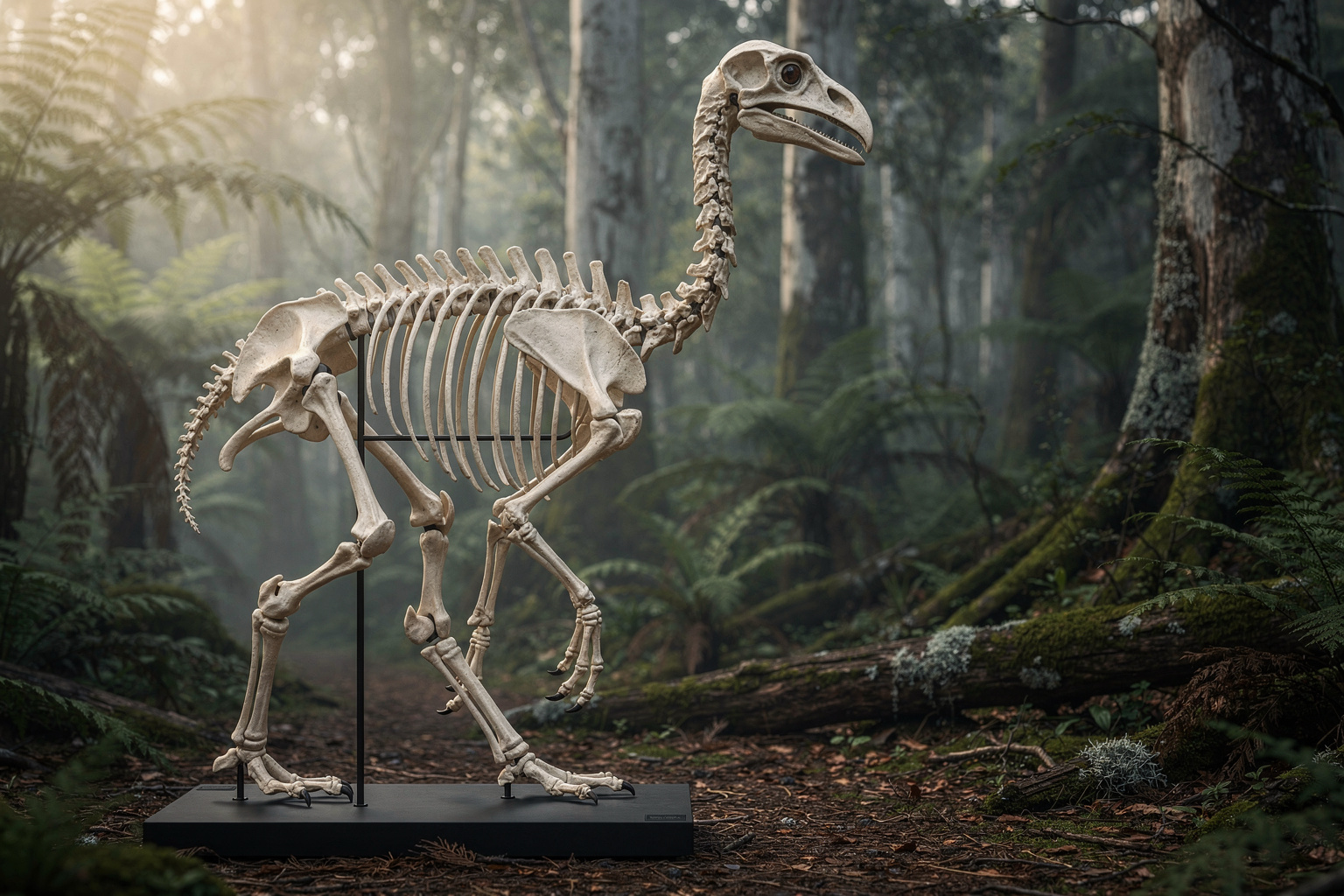Moa Skeleton Habitat Composite