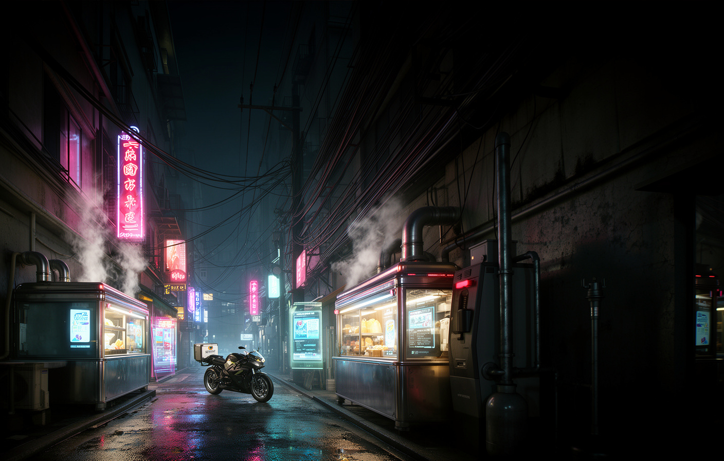 Cyberpunk Alleyway Banner Expansion