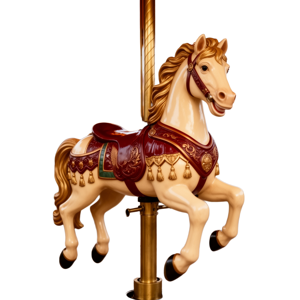 Vintage Carousel Horse Cutout