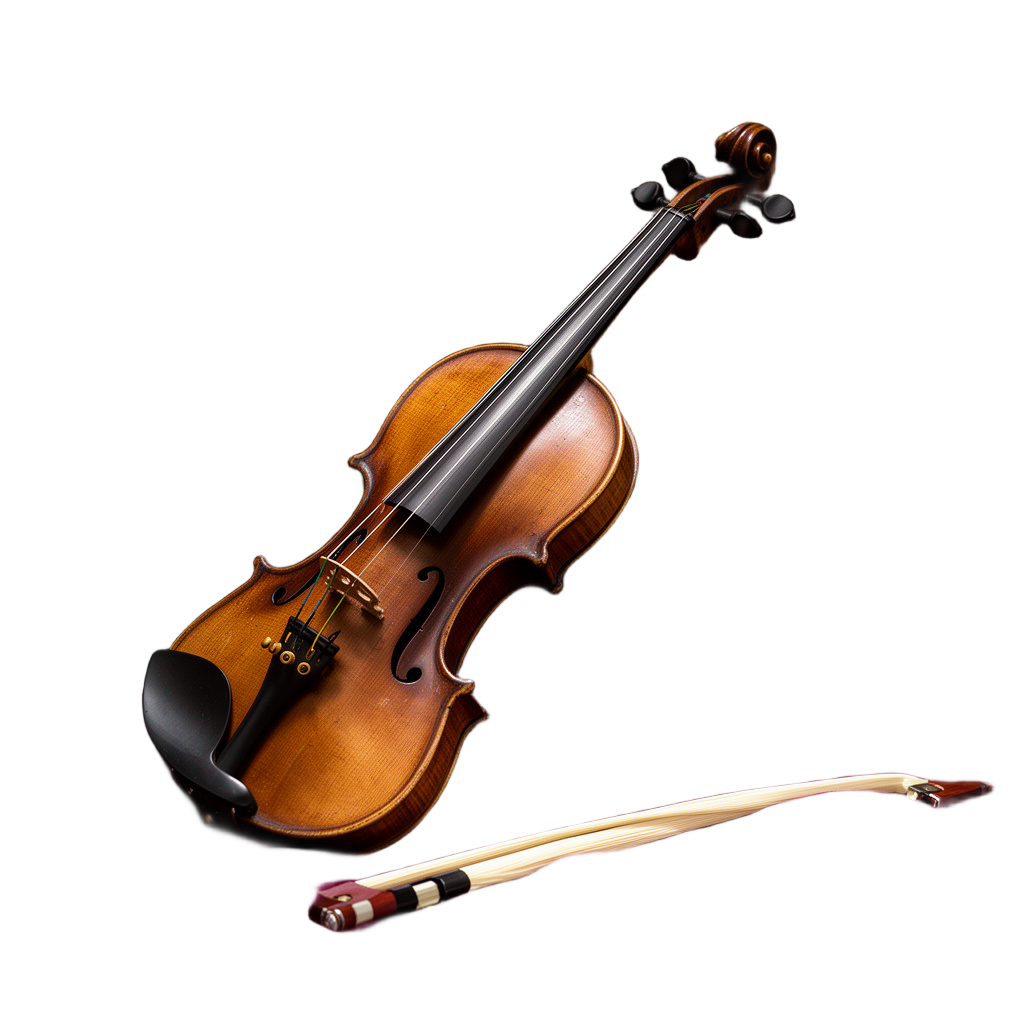 Ornate Violin on Velvet