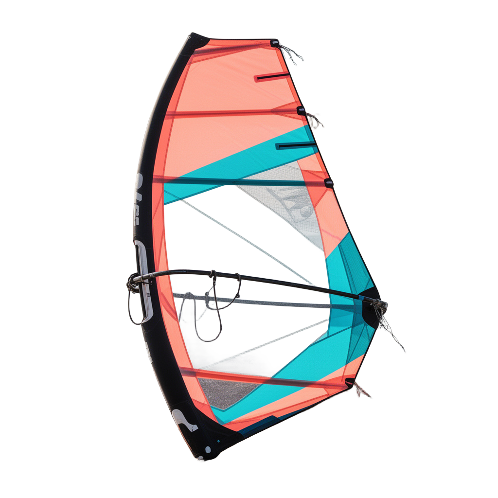 Frayed Kitesurf Sail Cutout