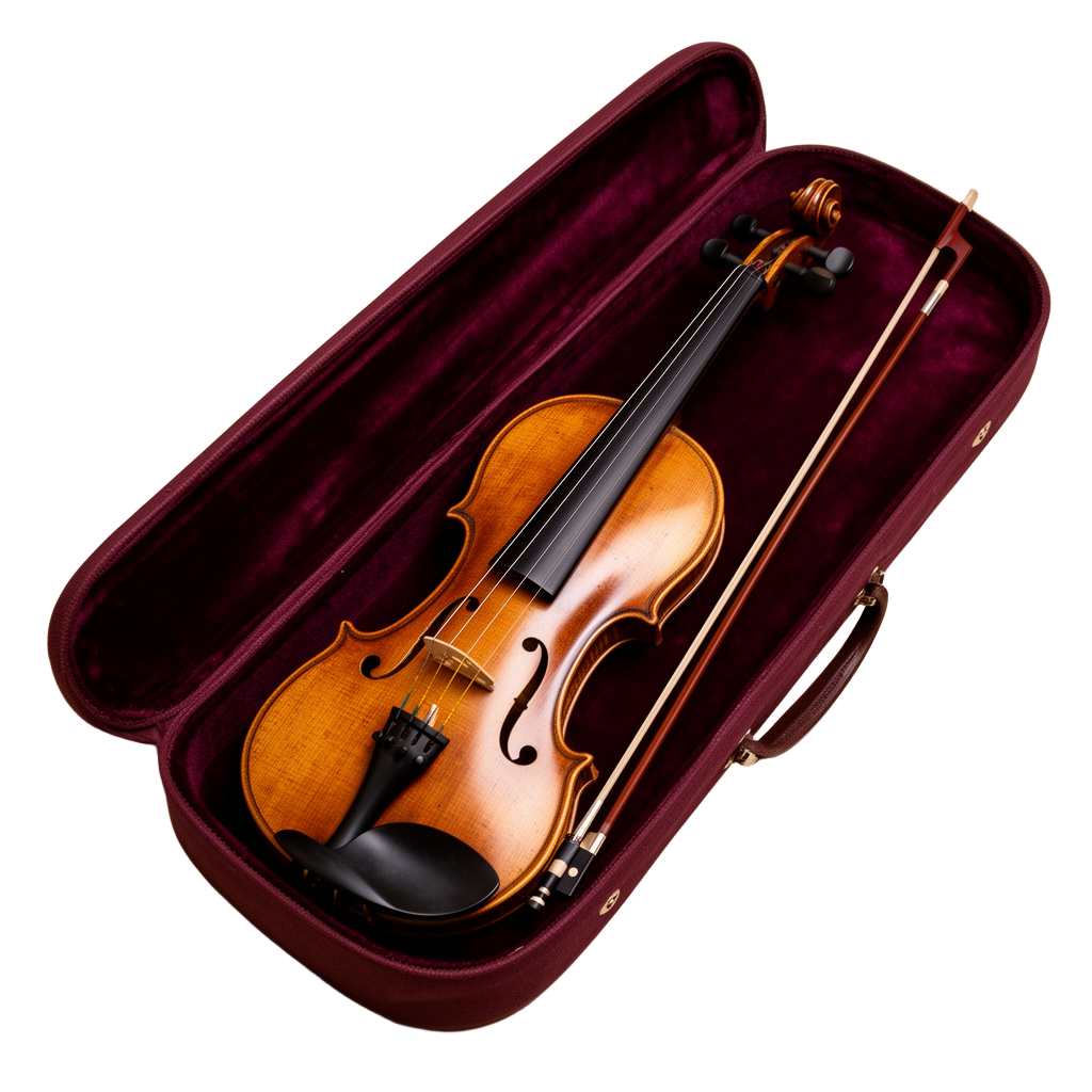 Antique Violin Velvet Case