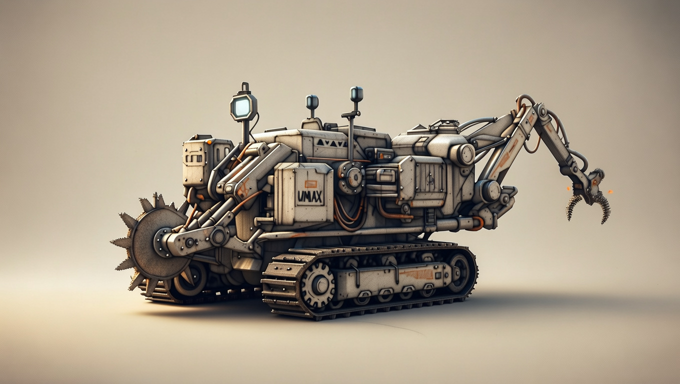 Panoramic Seafloor Trencher Concept Art