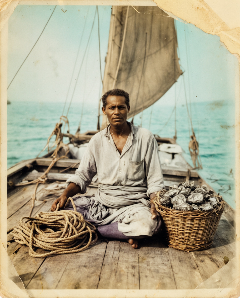 Pearl Diver Photograph Restoration