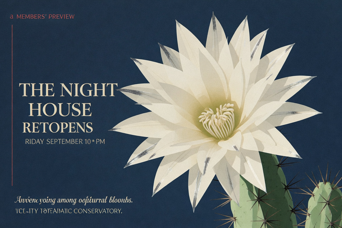 Night Conservatory Reopening Invitation