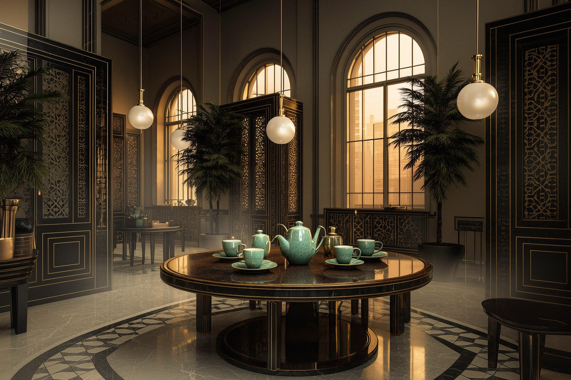 Art Deco Tea House Interior