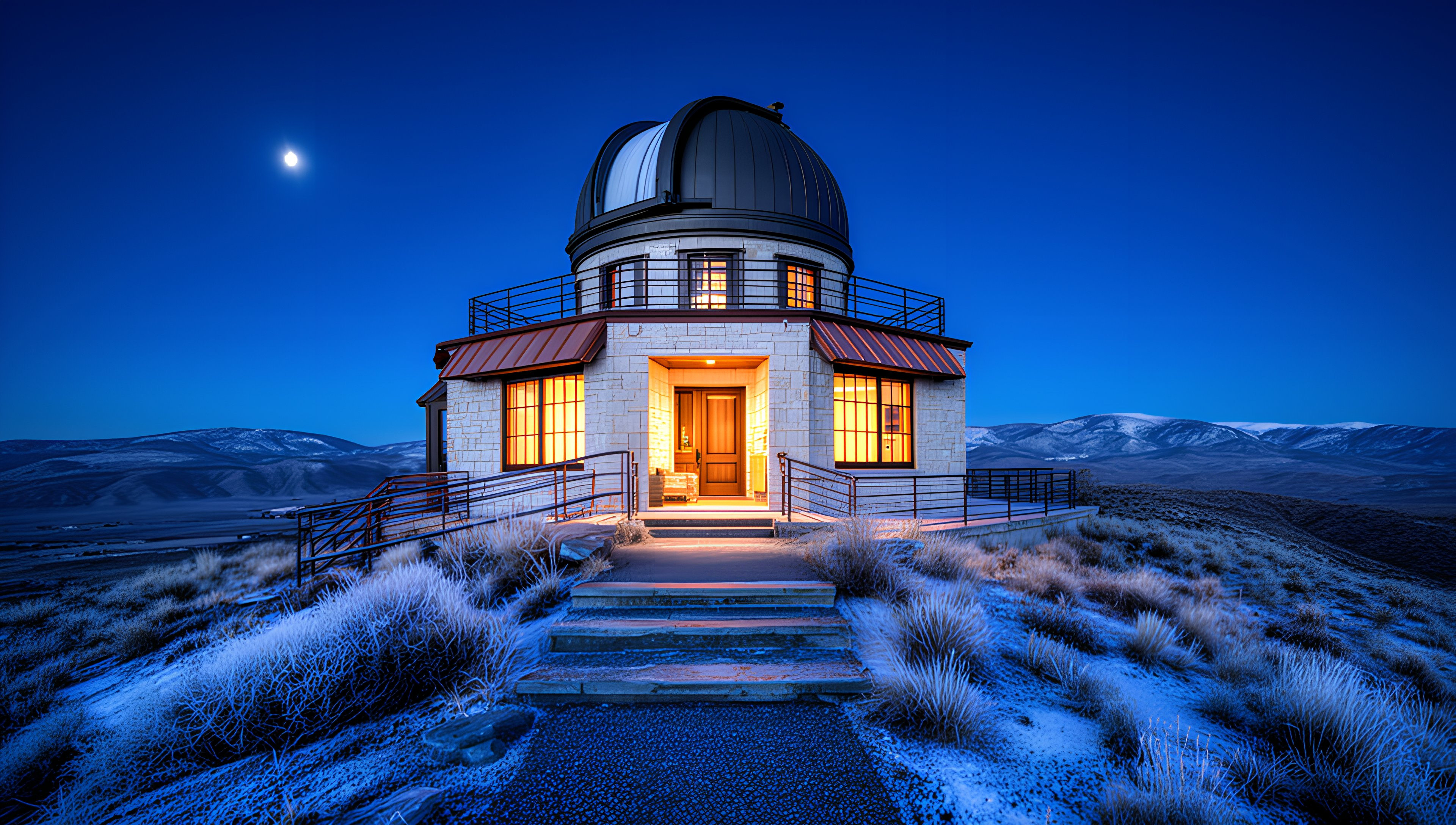 Blue-Hour Observatory Hero Image