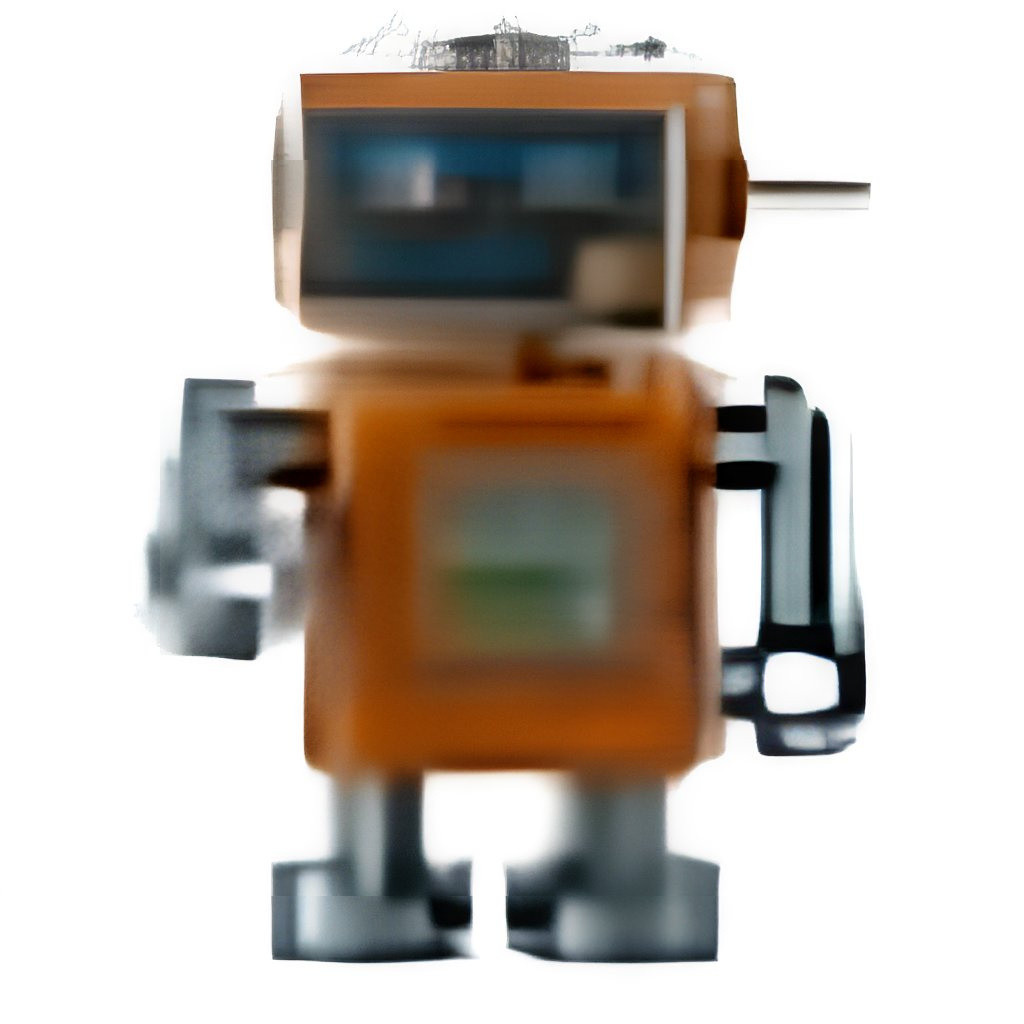 Pixelated Toy Robot Closeup