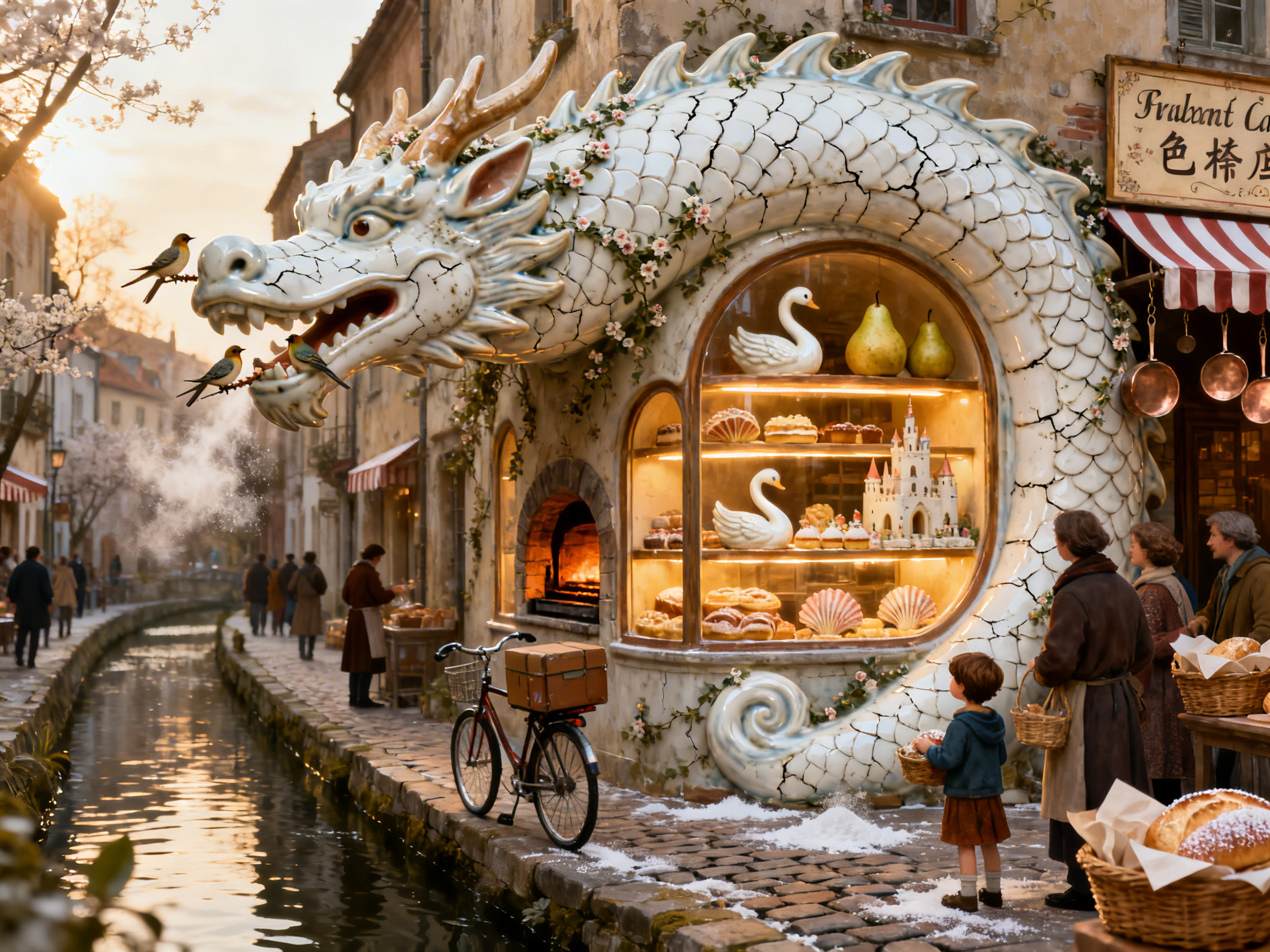 Porcelain Dragon Bakery Window