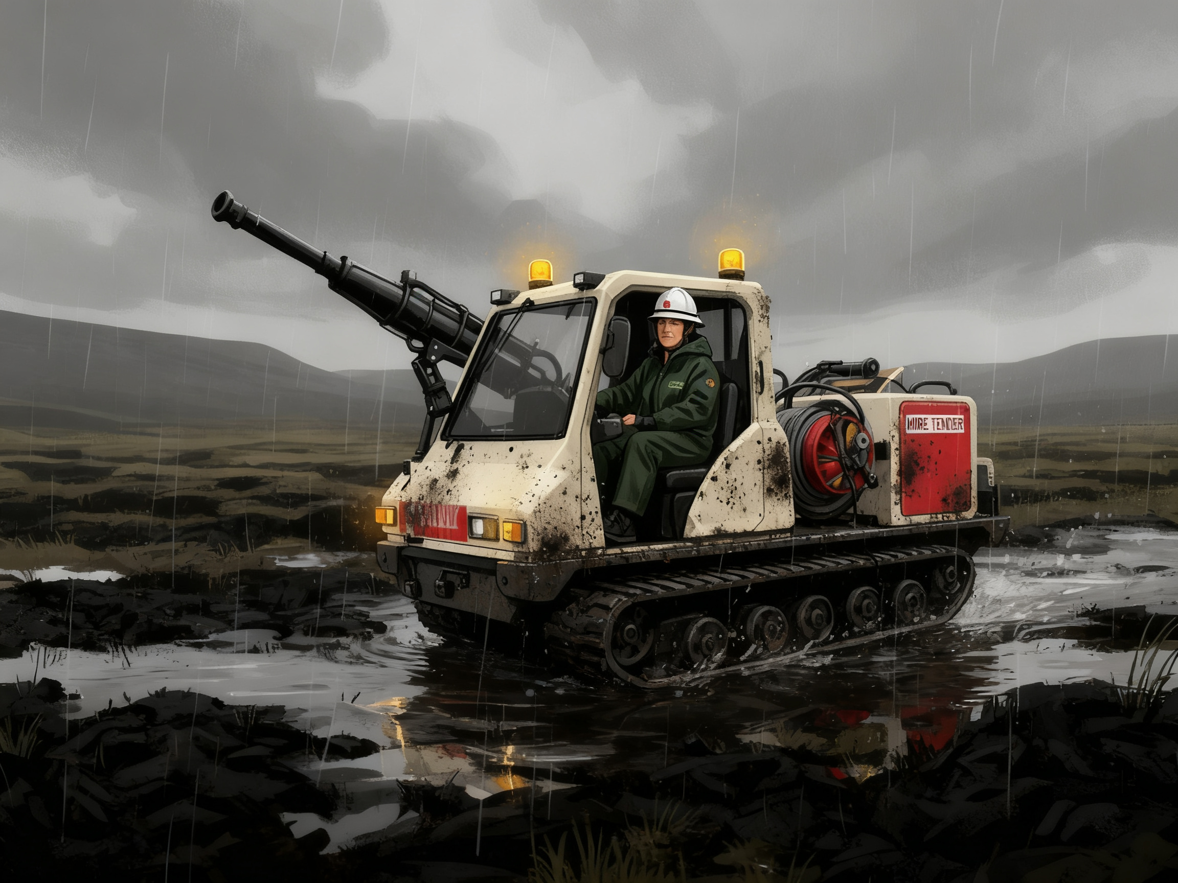 Peatland Firefighting Game Concept Sequence