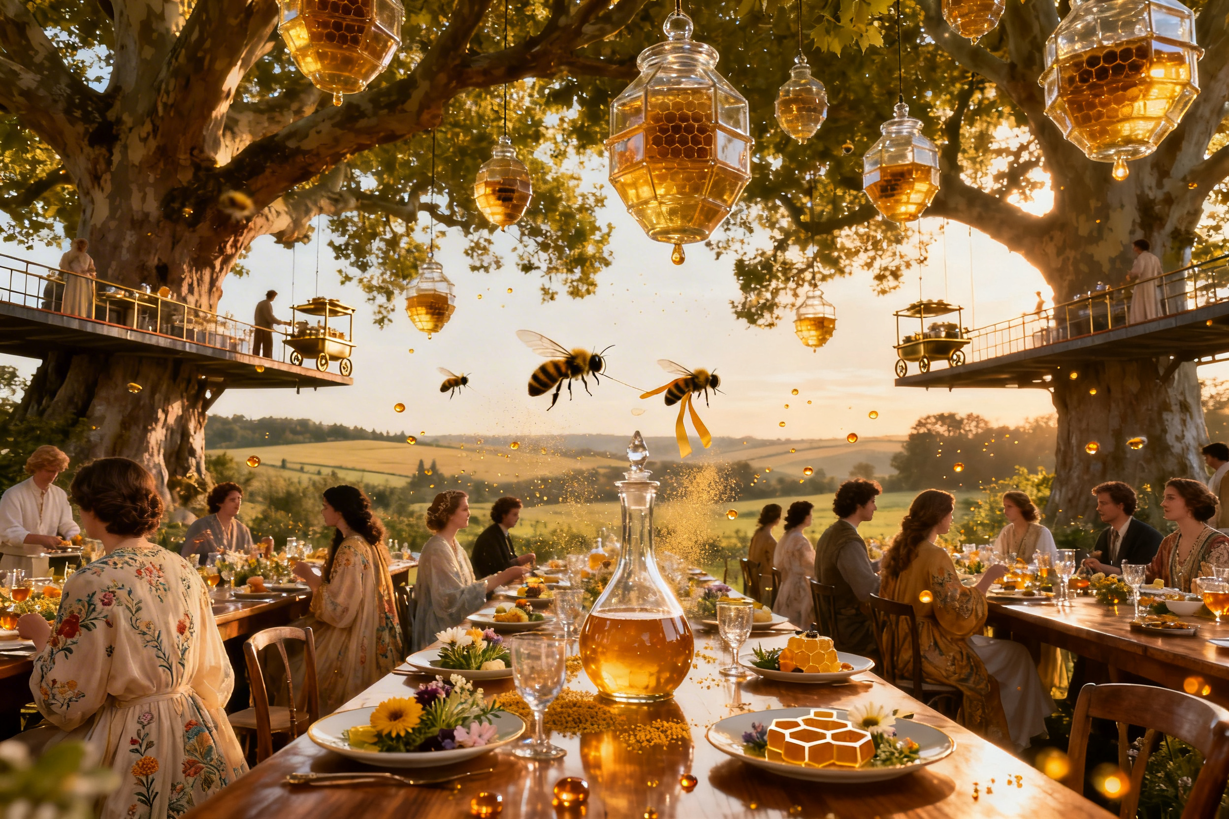 Glass Apiary Canopy Banquet