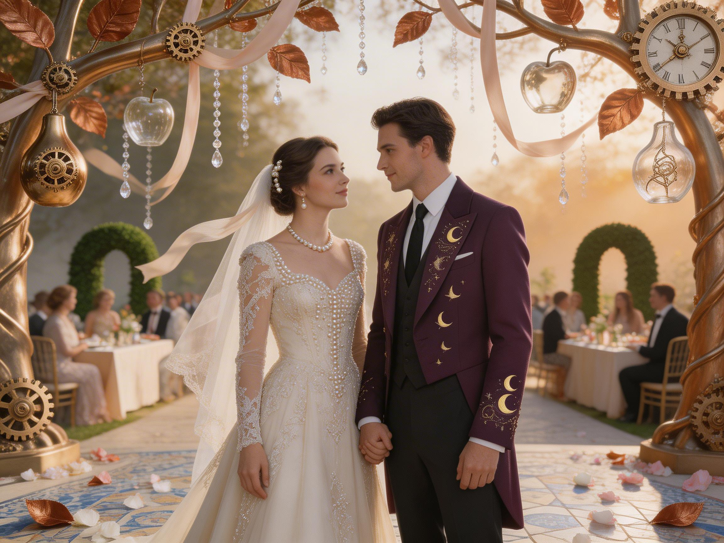 Clockwork Orchard Wedding Portrait