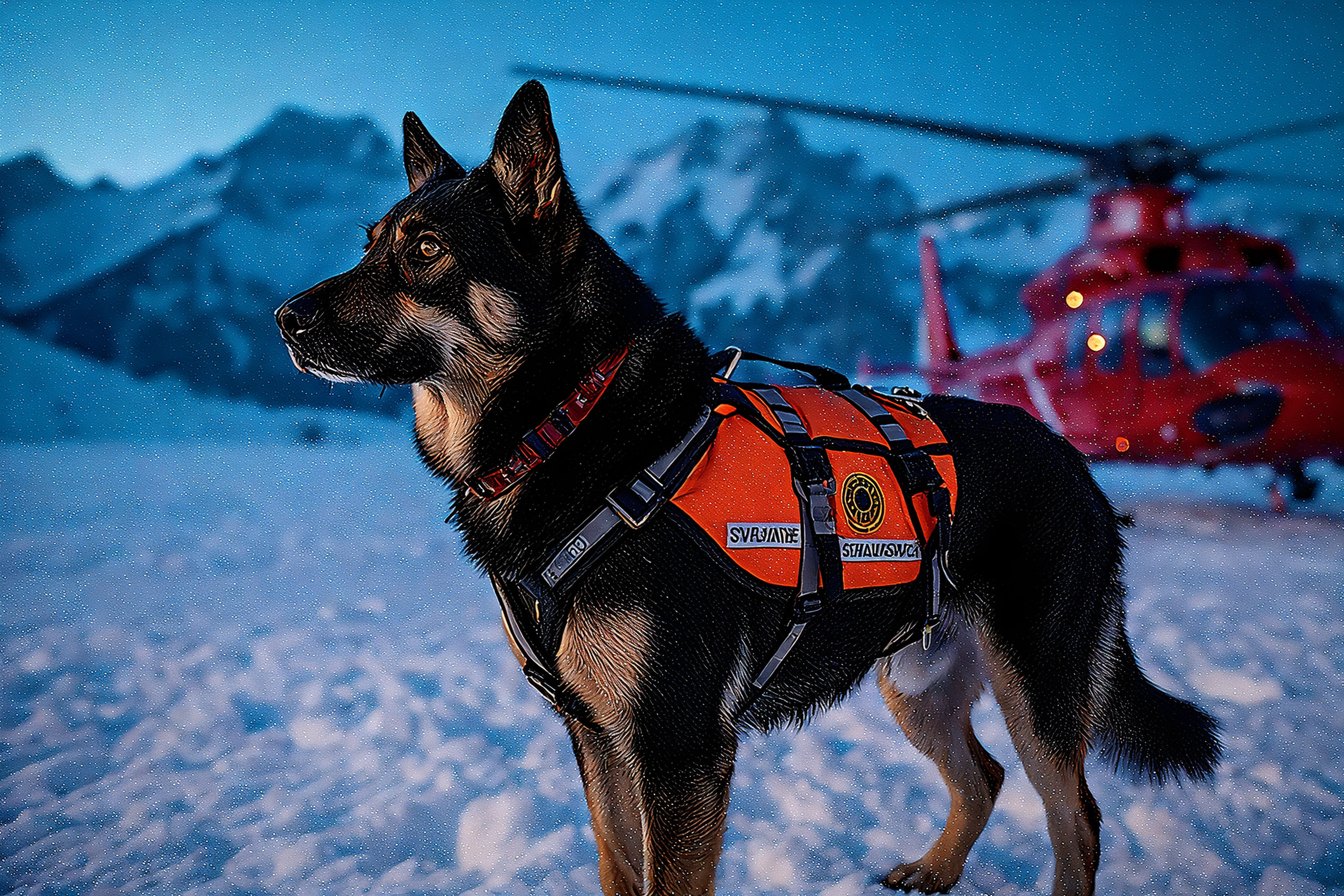 Avalanche Rescue Dog Composite