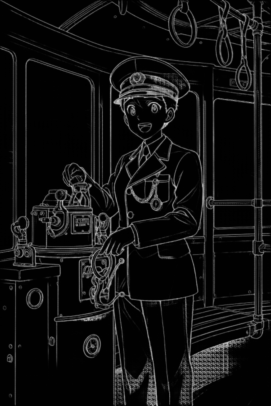 Heritage Tram Coloring Page