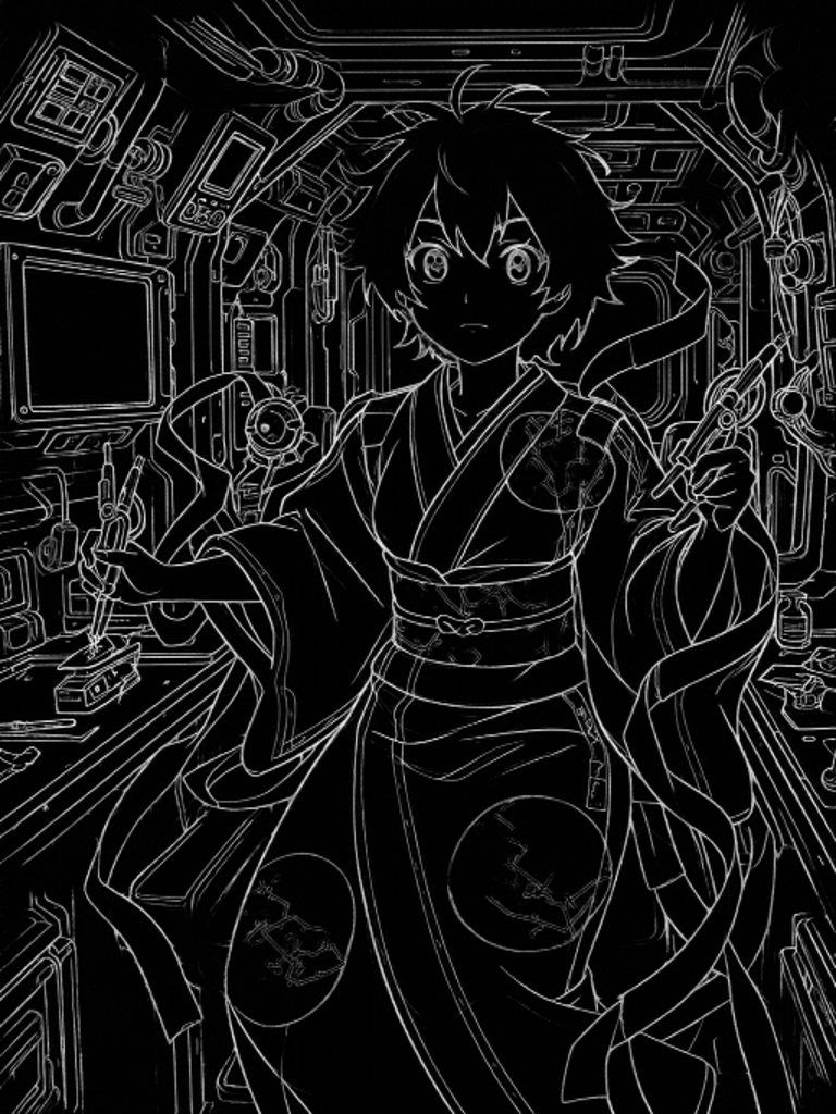Zero-G Kimono Workshop Portrait
