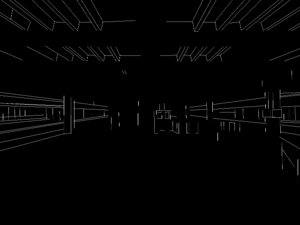 Brutalist Transit Hall Geometry