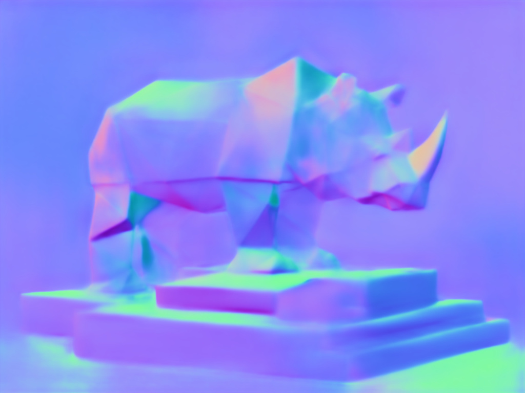 Folded Paper Rhino Study