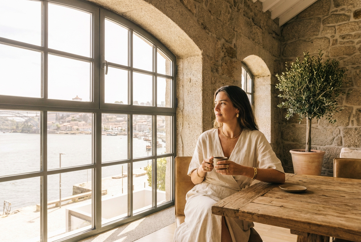 Amber Bakery Window Scene