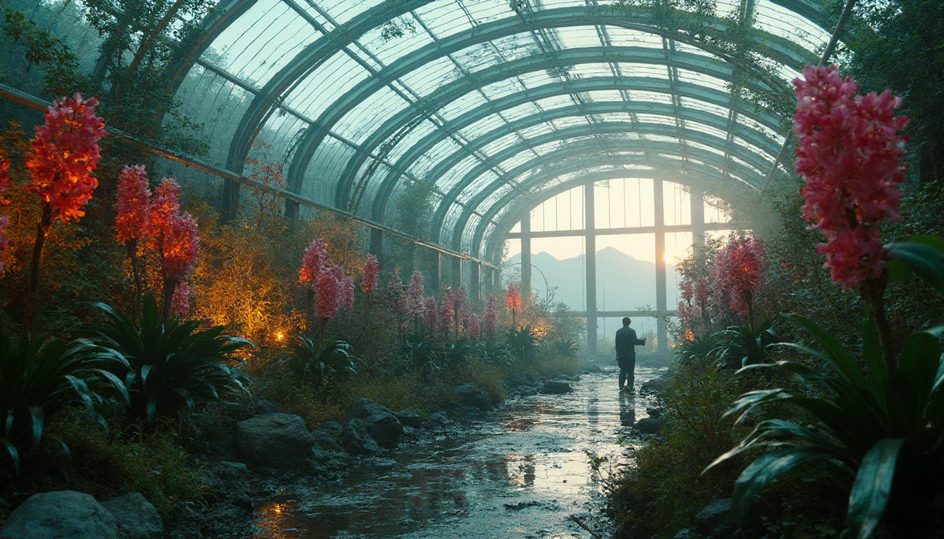 Volcanic Glasshouse Orchid Conservatory