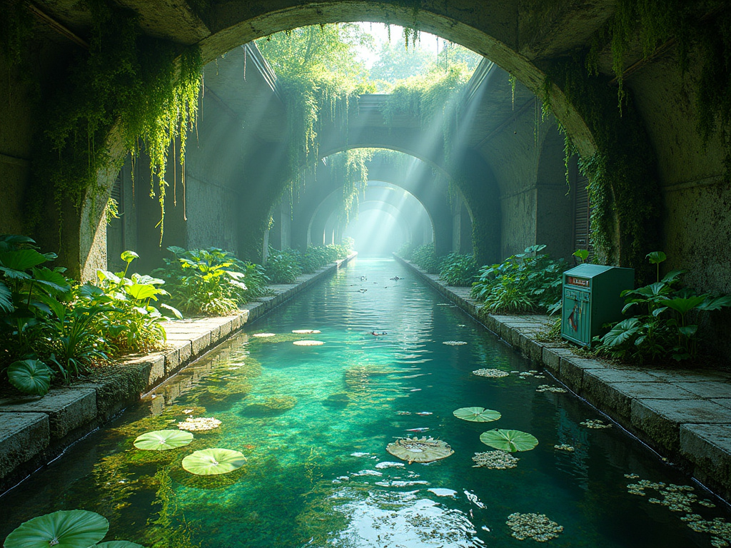 Submerged Metro Station Garden