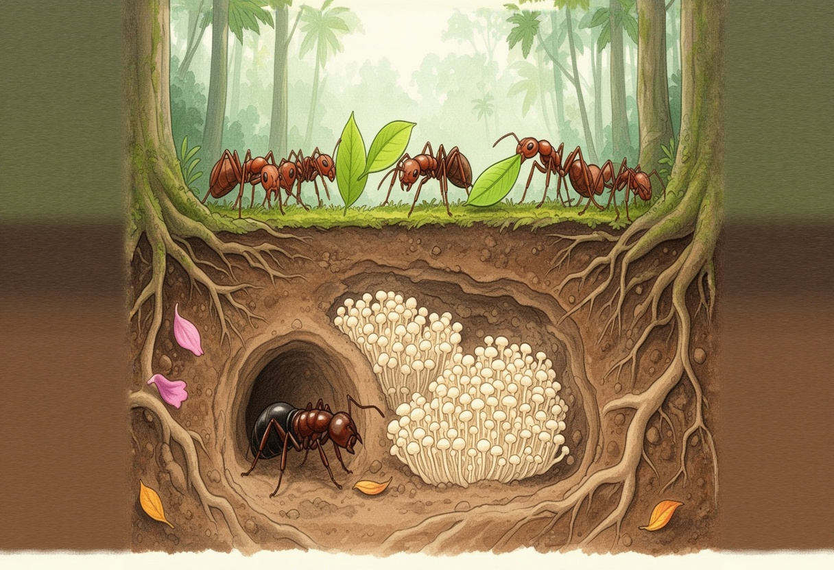 Leafcutter Ant Colony Reader Spread