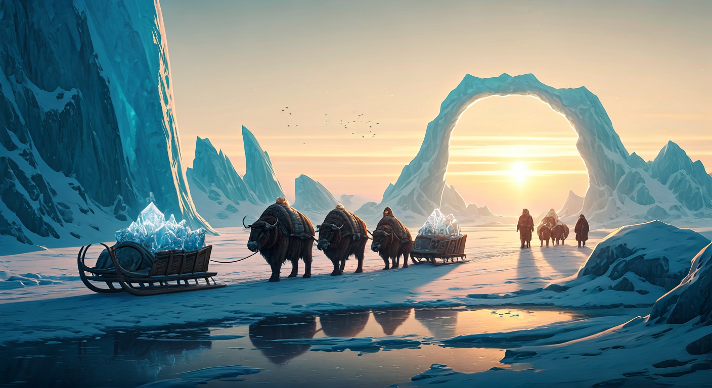 Wind-Carved Ice Caravan