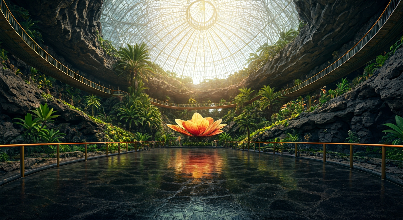 Volcanic Glasshouse Orchid Atrium