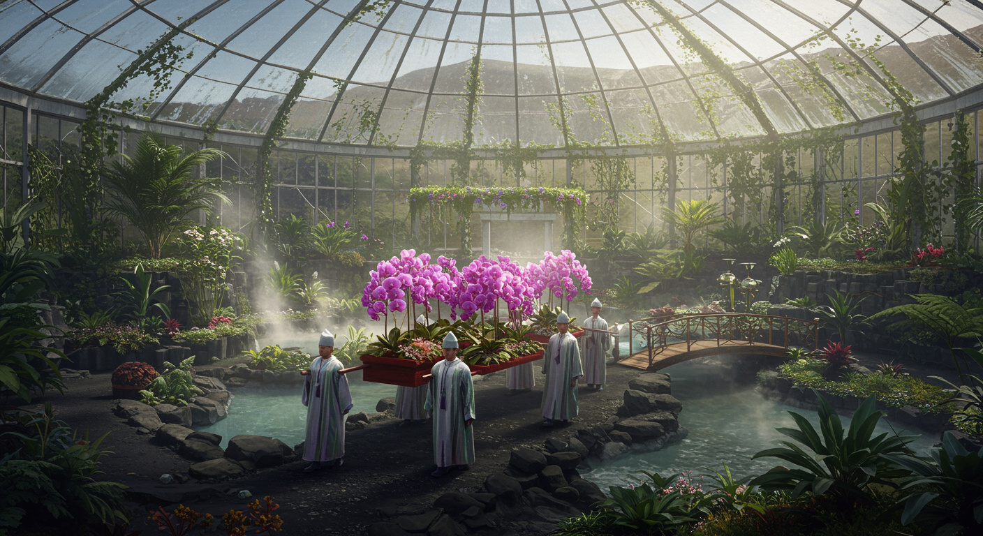 Volcanic Glasshouse Orchid Procession